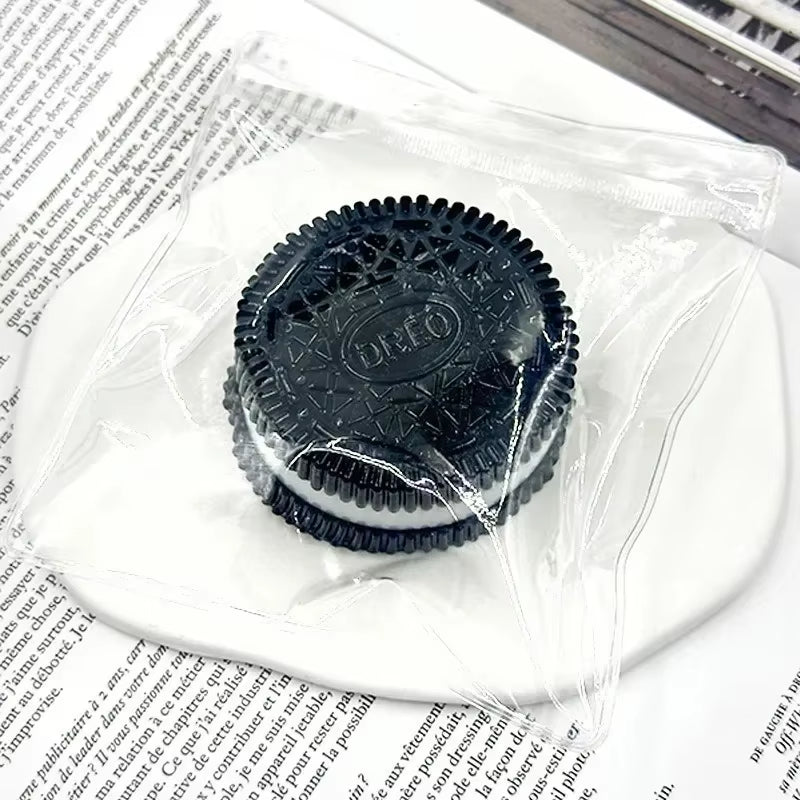 Cute Biscuit Stress Silicone Statue Stretchable Squeeze Cookie Pinch Figurines Soft Pinching Figure Home Decor Creative Gifts