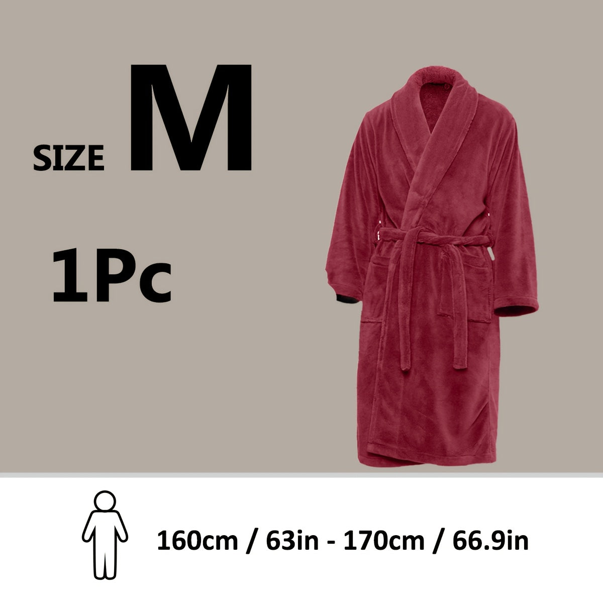 Unisex Extra Warm Coral Fleece Bathrobe Mens and Women Adult Robes for Your Bathroom Bath Towel Bedroom Shawl Collar Robes, Valentines gift for lovers - Elle Ere Peace