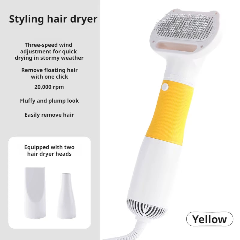 New Pet Blow Drying Comb Pet Hair Pulling Comb Pet Hair Dryer Large Wind Power Hair Removal Comb Electric Hot Air Comb