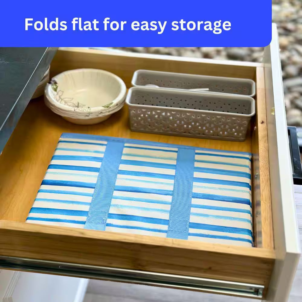 6 Gal. Collapsible Storage Totes, Blue Waves 3-Pack
