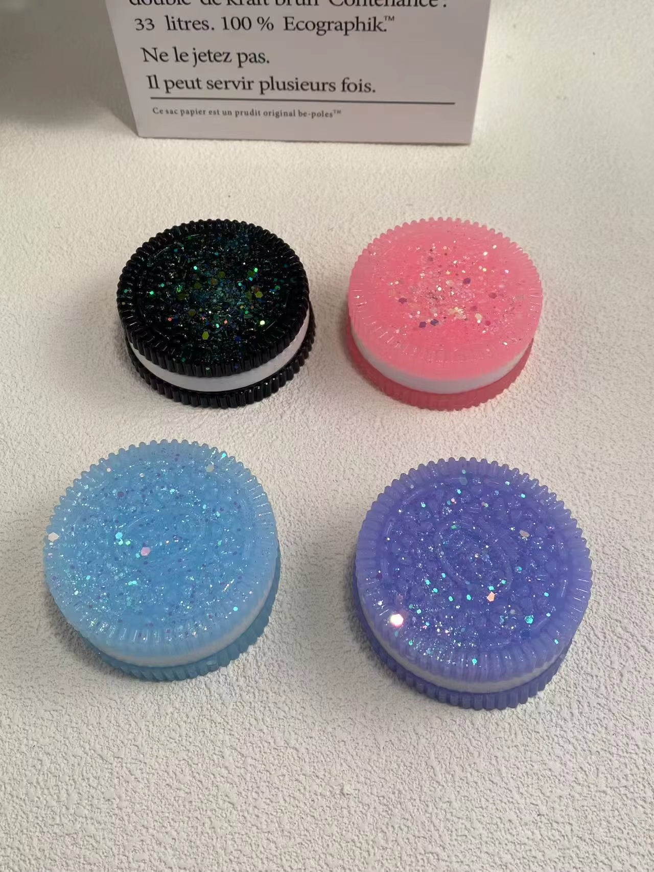 Cute Biscuit Stress Silicone Statue Stretchable Squeeze Cookie Pinch Figurines Soft Pinching Figure Home Decor Creative Gifts