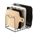 Cutting Board Holder Stand and Baking Sheet Rack for Cabinet, Kitchen Organizer for Boards, Baking Sheets, Lids and Skillets, Pot and Pan Organizer inside Cabinet, 1 Pack