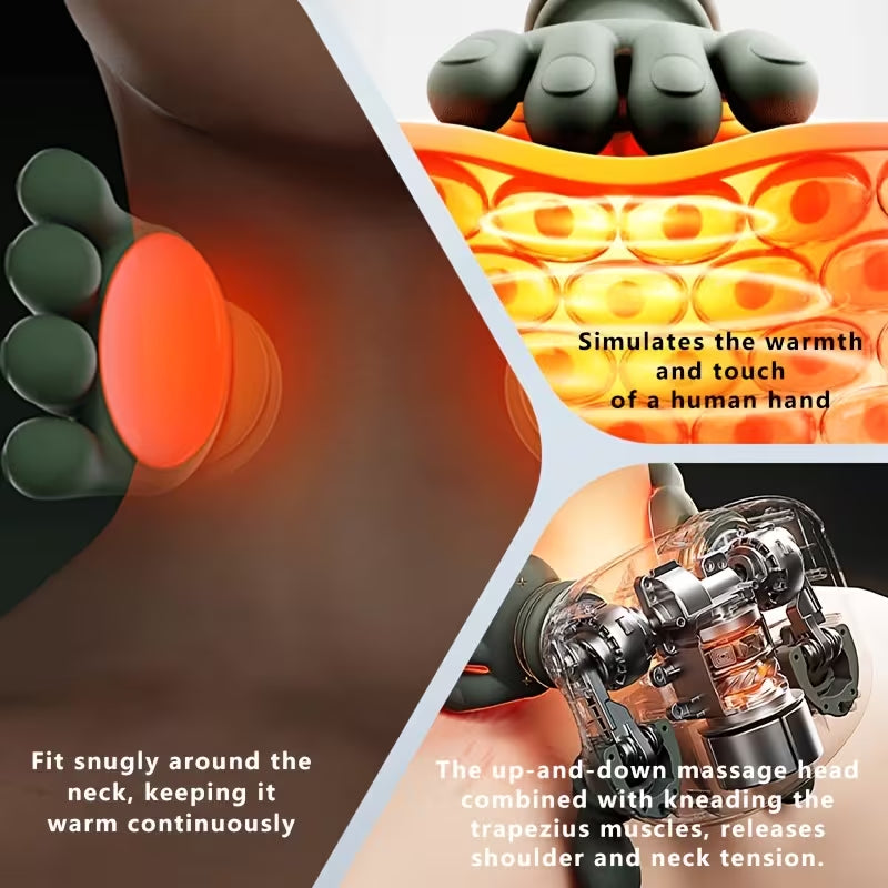 The Handiva Massager with Heat Neck Massagers, Deep Tissue 3D Kneading Shiatsu