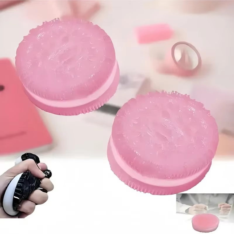 Cute Biscuit Stress Silicone Statue Stretchable Squeeze Cookie Pinch Figurines Soft Pinching Figure Home Decor Creative Gifts