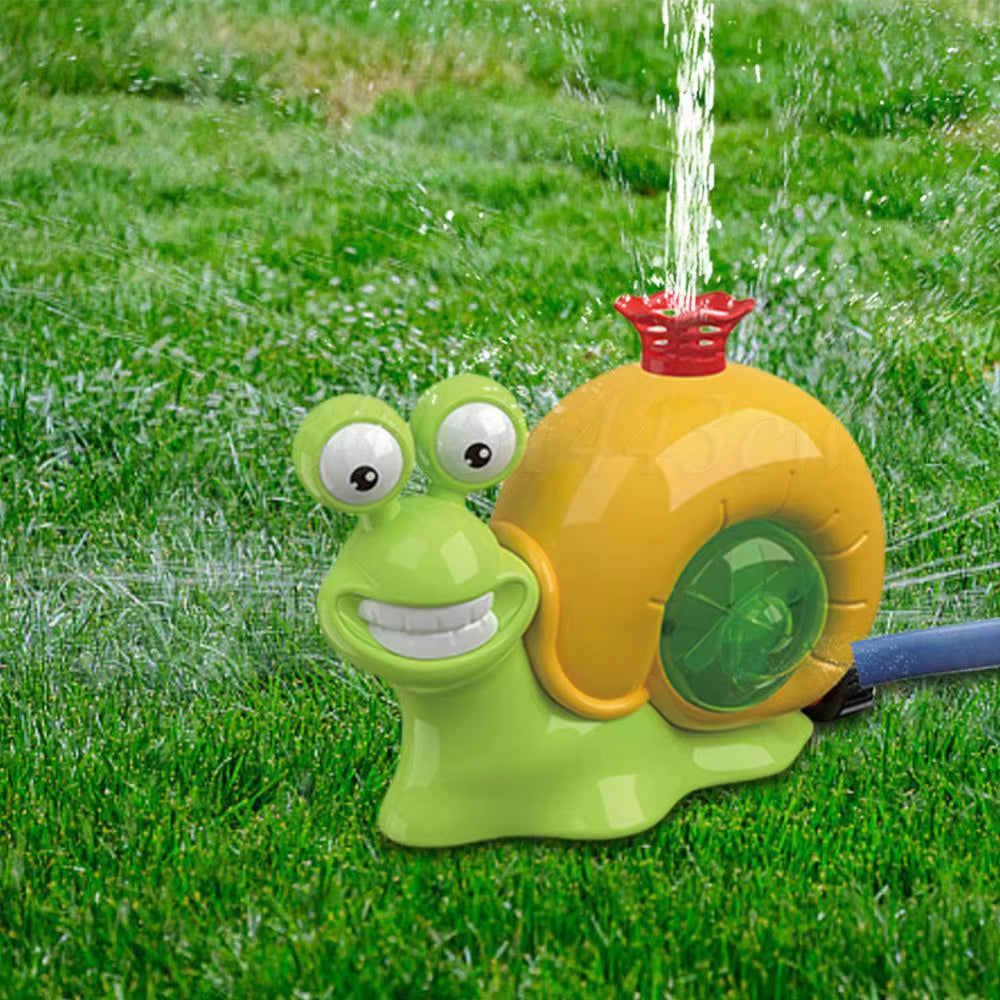2 in 1 Water Sprinkler Baseball Toy Cartoon Snail Summer Garden Lawns Water Toys Spray Water Toys for Summer Lawn Pool Fun