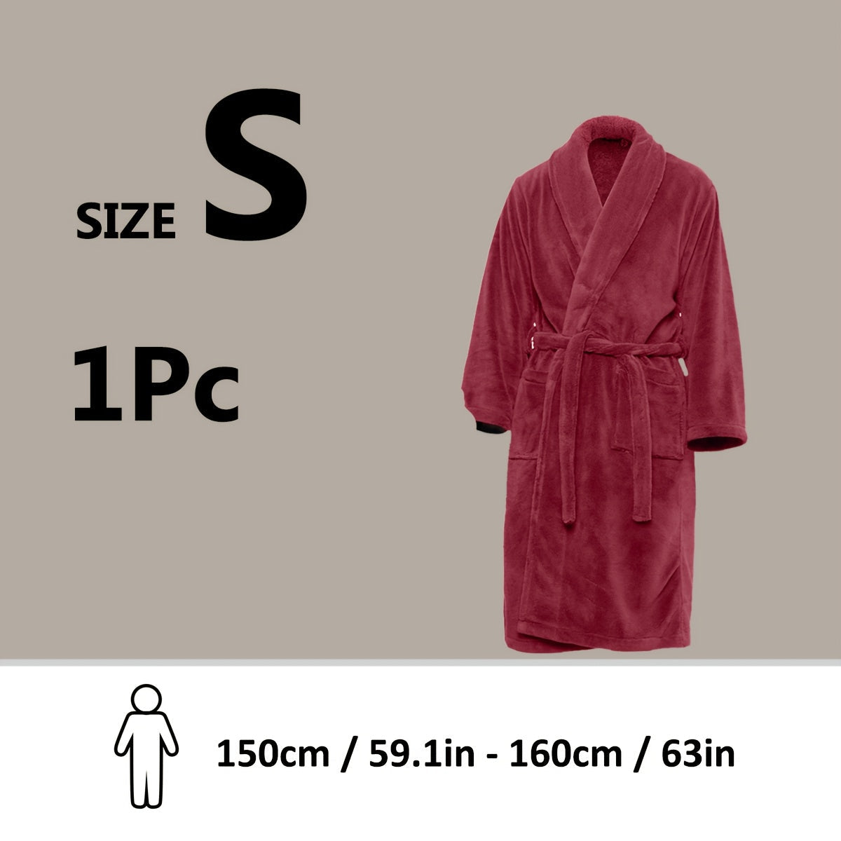 Unisex Extra Warm Coral Fleece Bathrobe Mens and Women Adult Robes for Your Bathroom Bath Towel Bedroom Shawl Collar Robes, Valentines gift for lovers - Elle Ere Peace