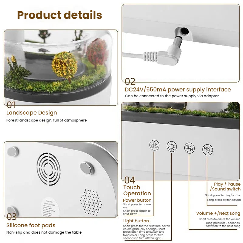 Raindrop - style aroma humidifier - Elle Ere Peace