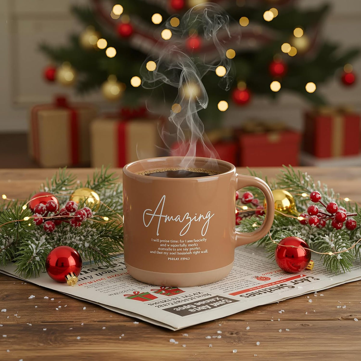 18 Pcs Christian Church Gift 13Oz Coffee Mug Journal Pen, Dark