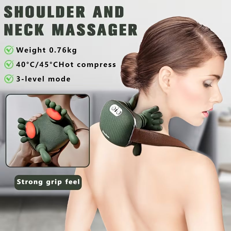 The Handiva Massager with Heat Neck Massagers, Deep Tissue 3D Kneading Shiatsu