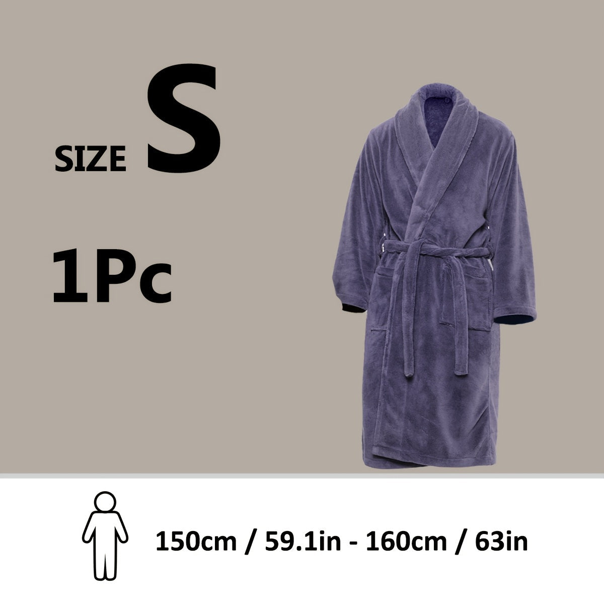 Unisex Extra Warm Coral Fleece Bathrobe Mens and Women Adult Robes for Your Bathroom Bath Towel Bedroom Shawl Collar Robes, Valentines gift for lovers - Elle Ere Peace