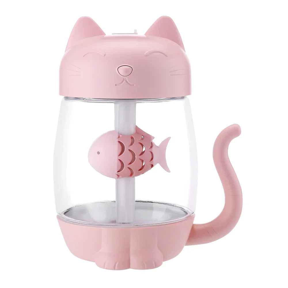 Cute Cat Air Humidifier With LED Light - Elle Ere Peace