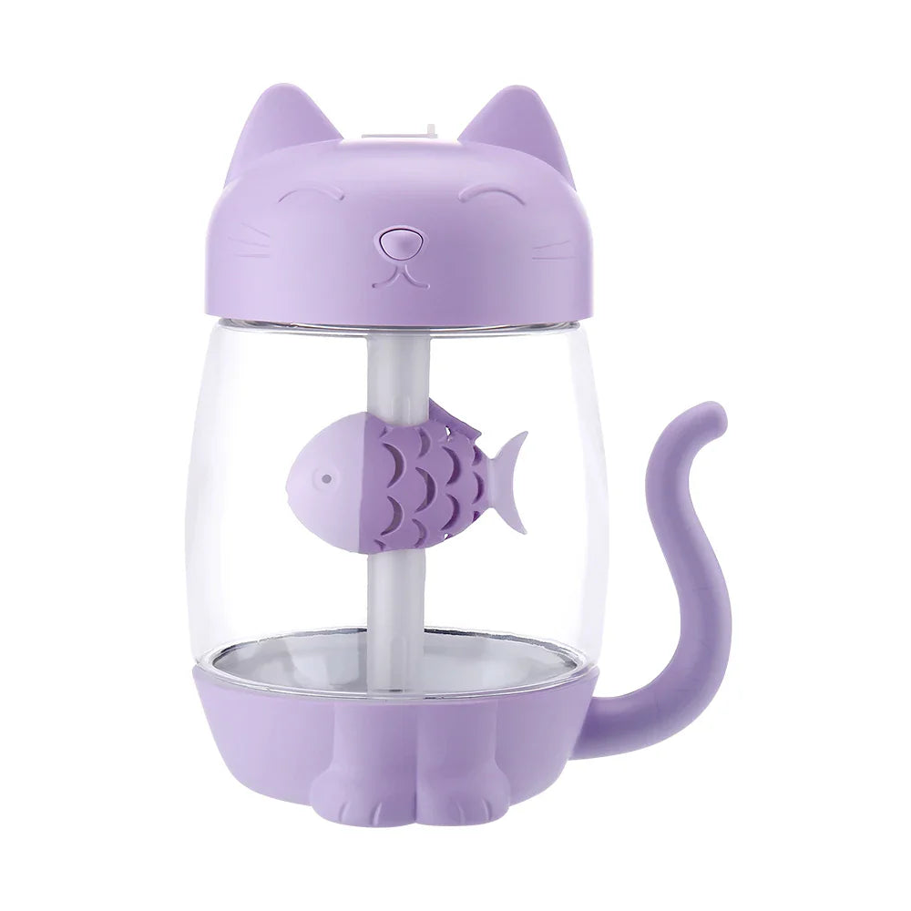 Cute Cat Air Humidifier With LED Light - Elle Ere Peace