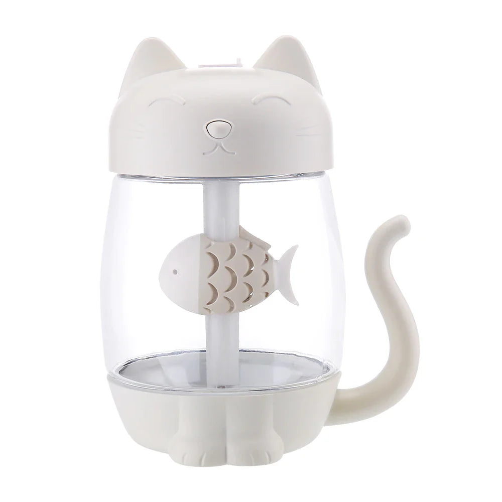 Cute Cat Air Humidifier With LED Light - Elle Ere Peace