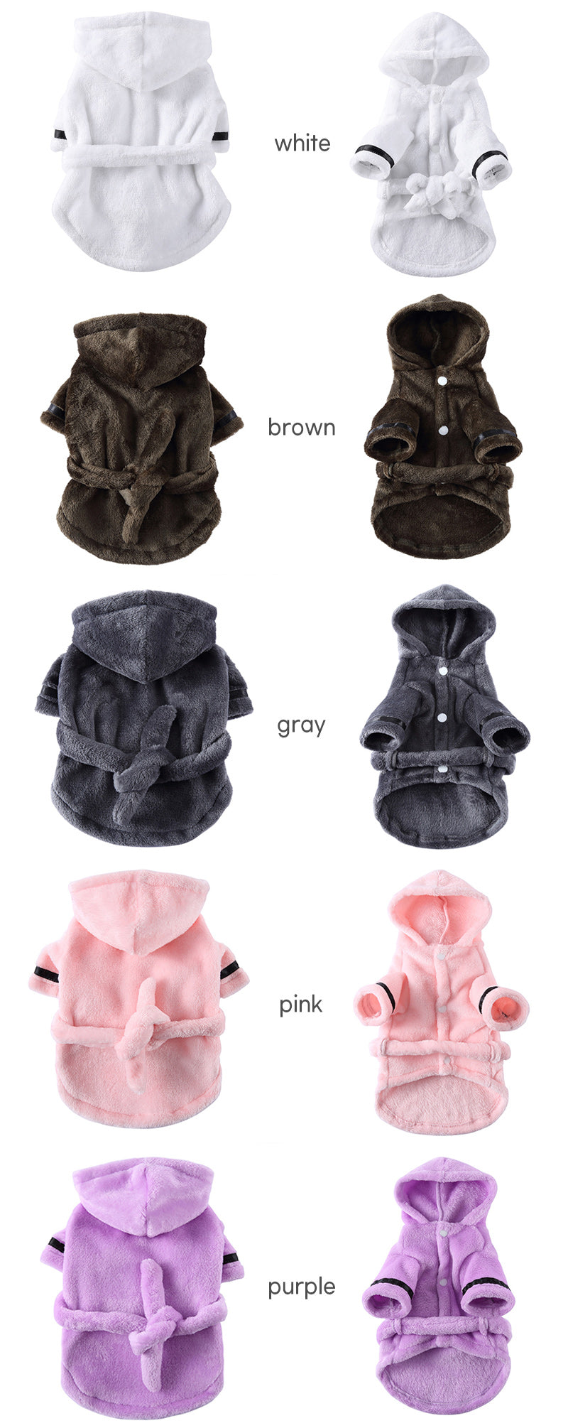 Luxury Soft Pet Dog Puppy Hooded Bathrobe - Elle Ere Peace