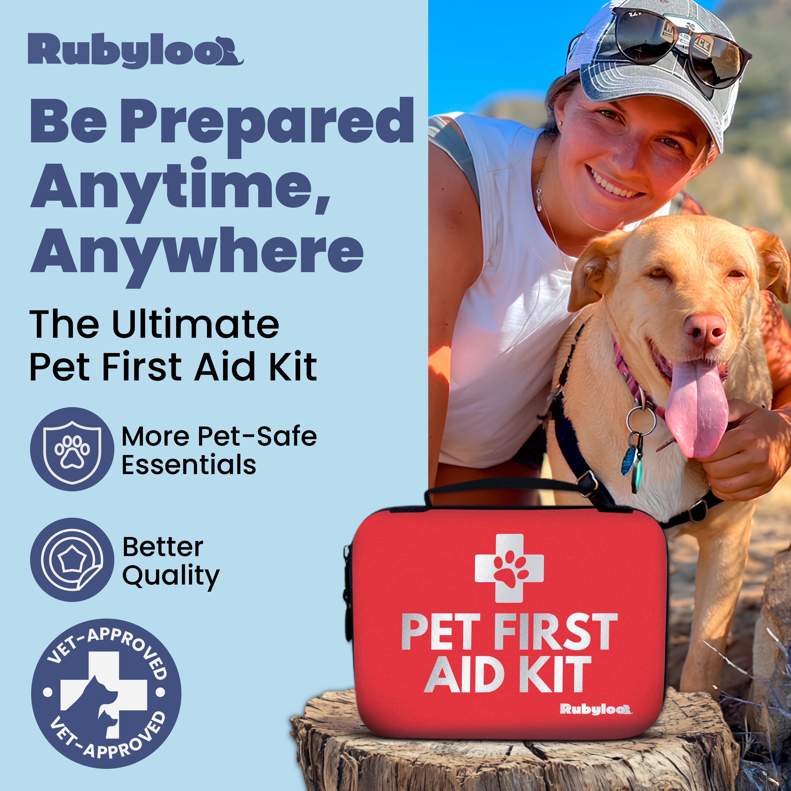 Pet First Aid Kit for Dogs & Cats with Vet-Approved Essentials - Elle Ere Peace