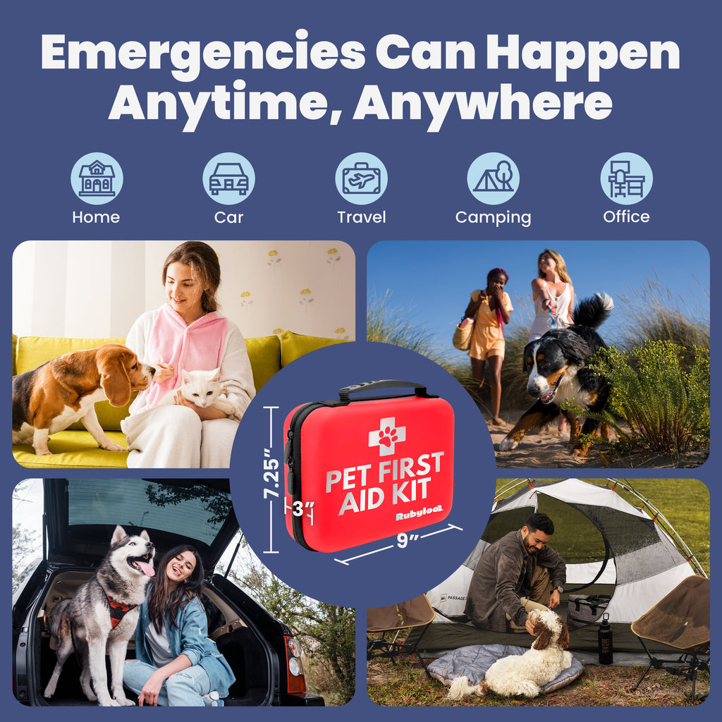 Pet First Aid Kit for Dogs & Cats with Vet-Approved Essentials - Elle Ere Peace