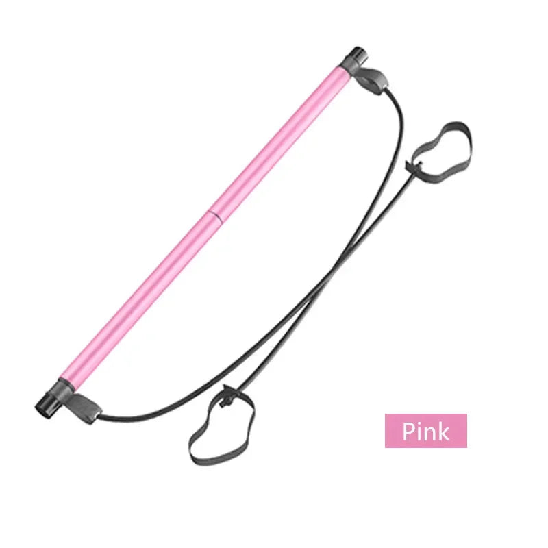 Portable Yoga Pilates Bar Stick with Resistance Band - Elle Ere Peace