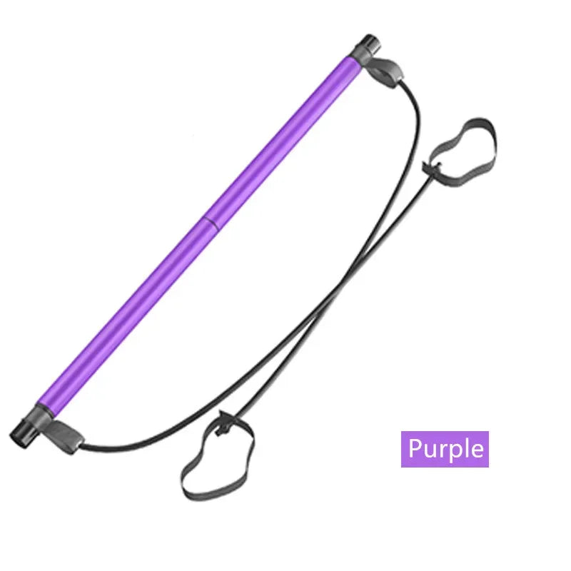 Portable Yoga Pilates Bar Stick with Resistance Band - Elle Ere Peace