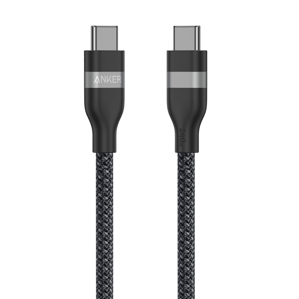 Anker USB-C to USB-C Cable (3 ft / 6 ft, 240W, Upcycled-Braided) - Elle Ere Peace
