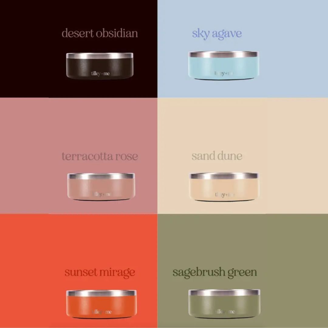 Tilley + Me Stainless Steel Pet Bowl - Elle Ere Peace