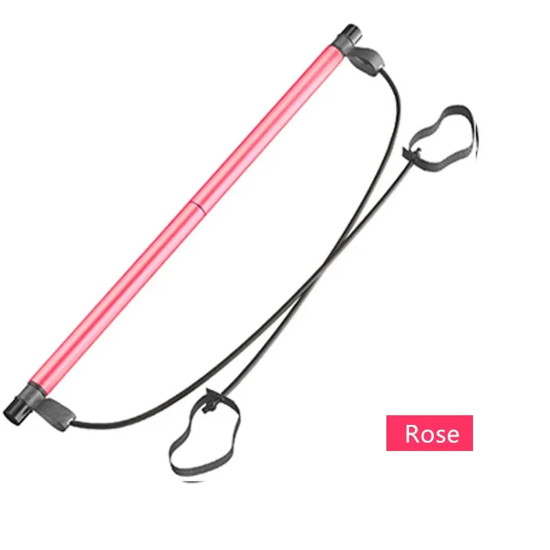 Portable Yoga Pilates Bar Stick with Resistance Band - Elle Ere Peace