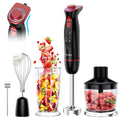 Immersion Blender, 1100W 5-In-1 Hand Blender, 24-Speed Handheld Stick Blender for Kitchen, Chopper, Beaker, Whisk, Milk Frother, for Baby Food Processor/Smoothies, New