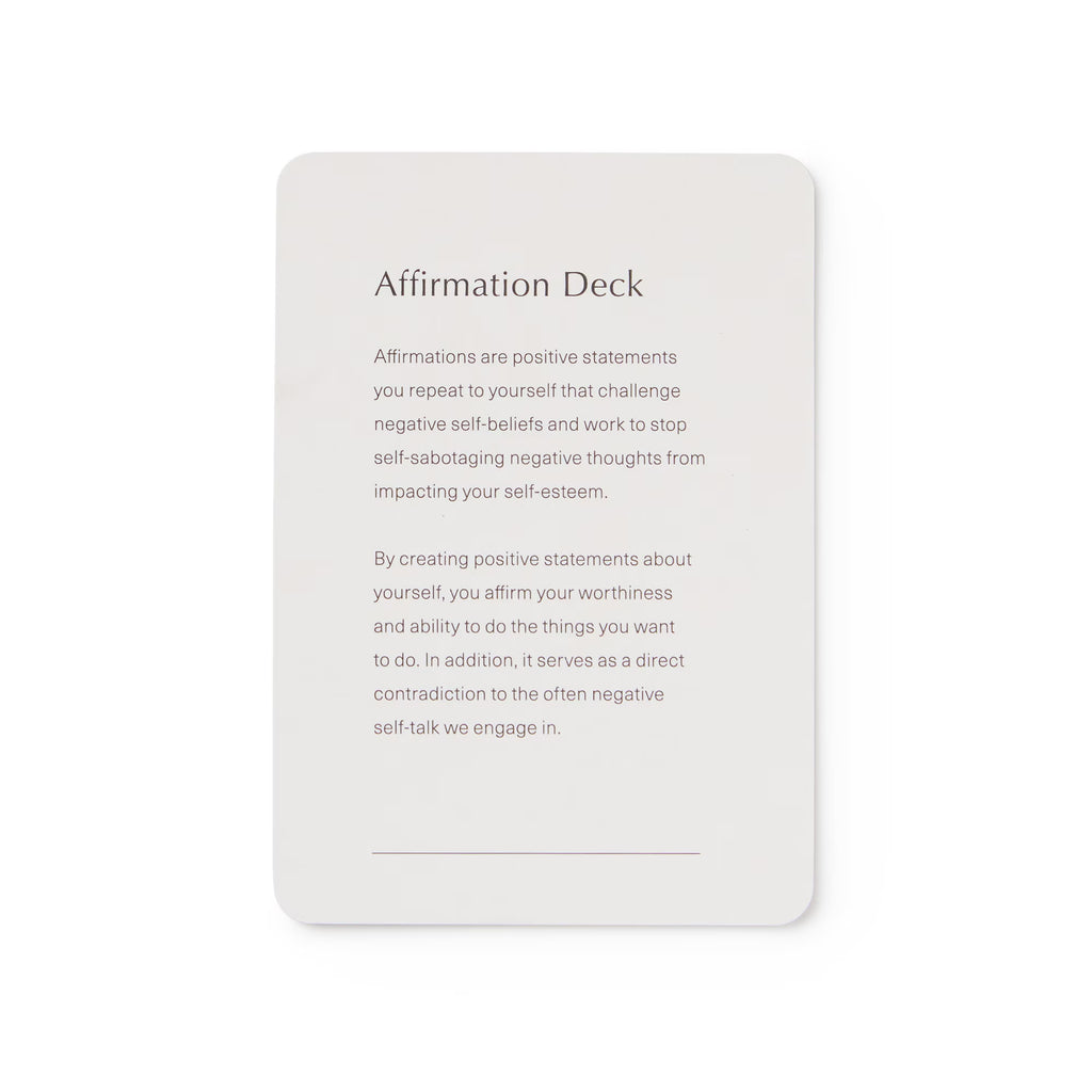 Affirmation Card Deck - Mindfulness Gift, Gratitude Cards, Wellness Cards, Affirmation Gift, Self Care Gift