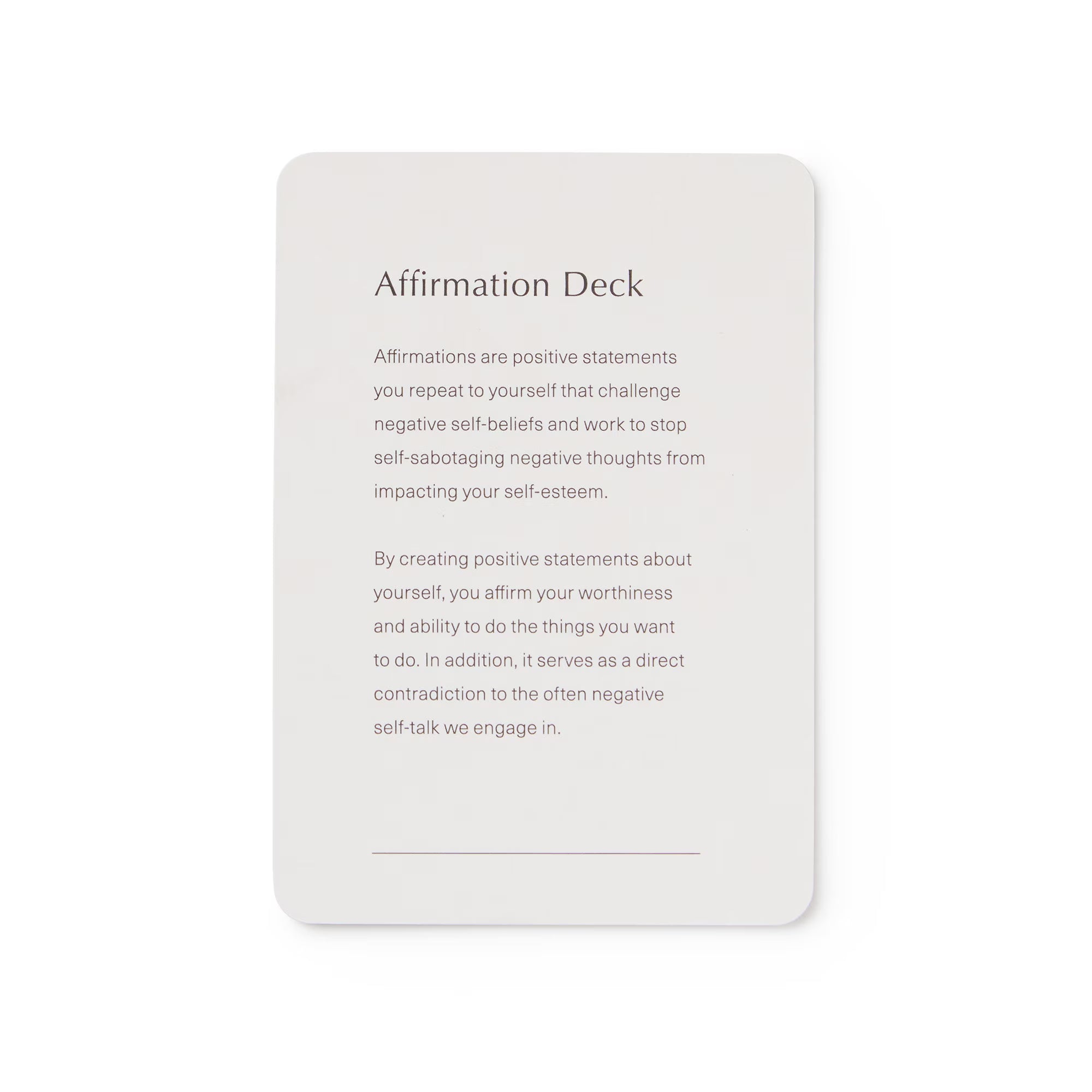 Affirmation Card Deck - Mindfulness Gift, Gratitude Cards, Wellness Cards, Affirmation Gift, Self Care Gift