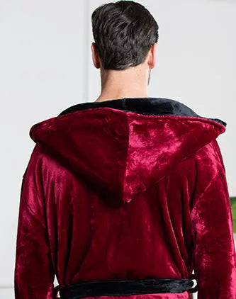 Men’s Robe with Hood - Elle Ere Peace