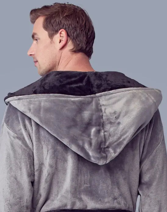 Men’s Robe with Hood - Elle Ere Peace