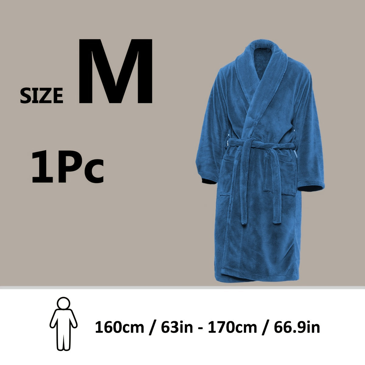 Unisex Extra Warm Coral Fleece Bathrobe Mens and Women Adult Robes for Your Bathroom Bath Towel Bedroom Shawl Collar Robes, Valentines gift for lovers - Elle Ere Peace