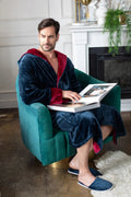 Men’s Robe with Hood - Elle Ere Peace