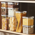 Food Storage Kitchen Containers Plastic Box Jars for Bulk Cereals Kitchen Organizers for Pantry Organizer Jars with Lid Home Set