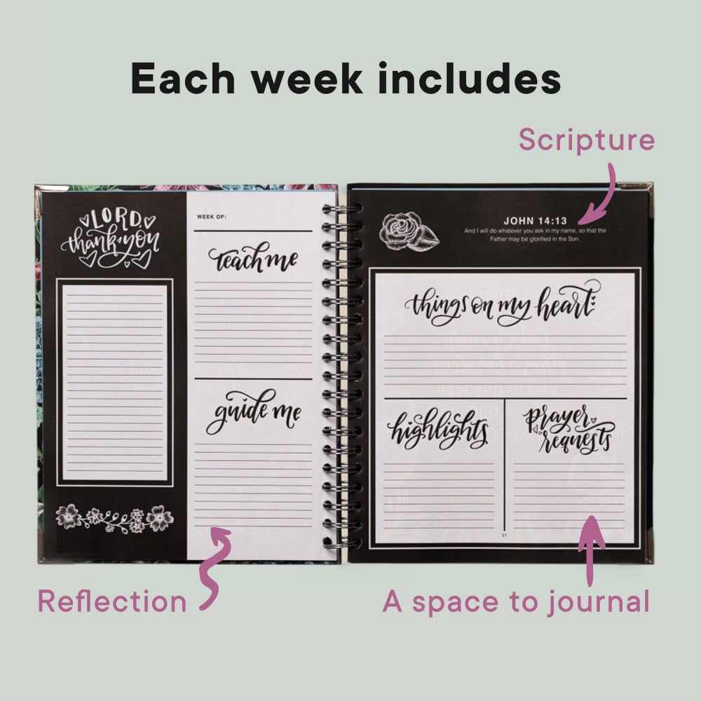 Prayer Journal for Women: 52 Week Scripture, Devotional, & Guided Prayer Journal
