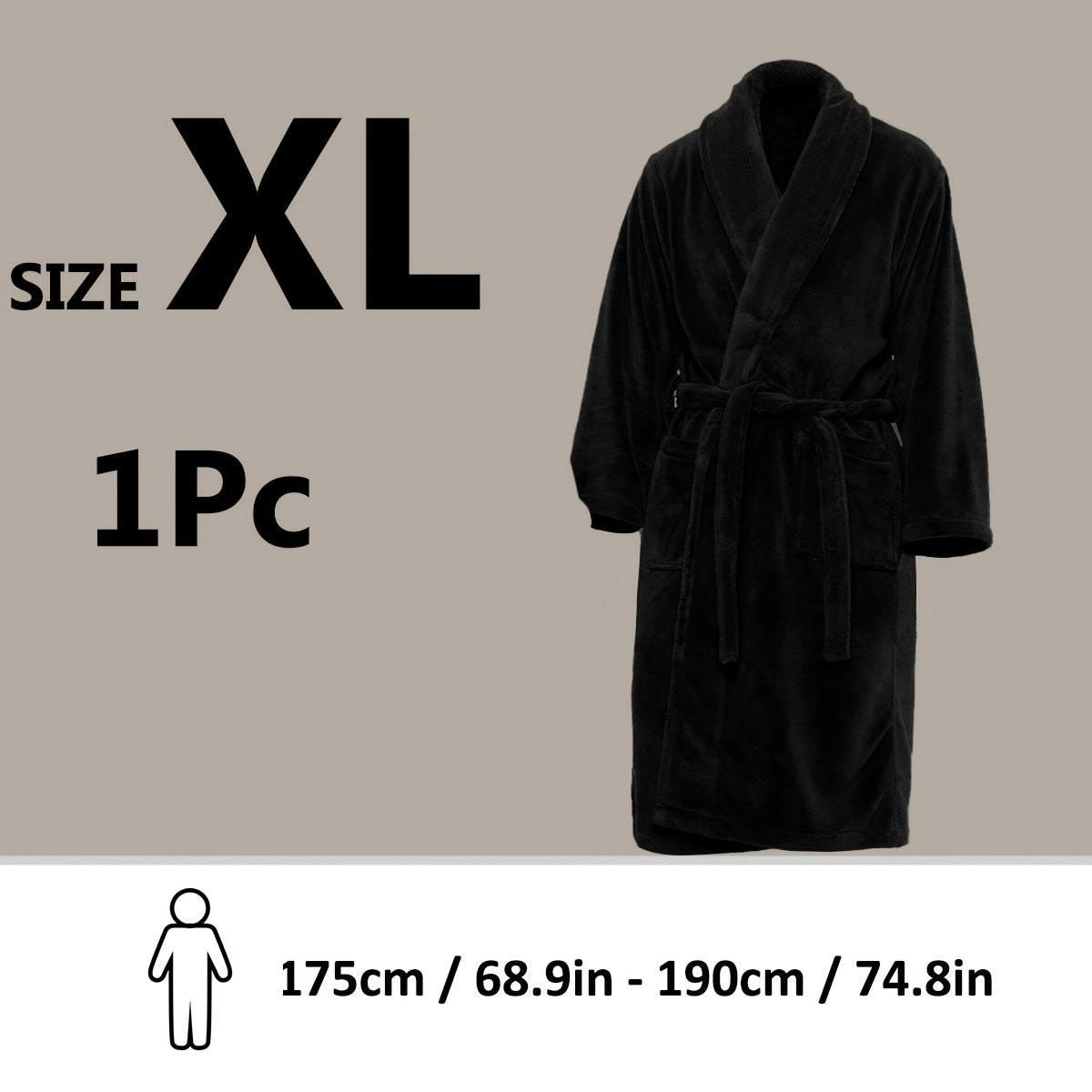 Unisex Extra Warm Coral Fleece Bathrobe Mens and Women Adult Robes for Your Bathroom Bath Towel Bedroom Shawl Collar Robes, Valentines gift for lovers - Elle Ere Peace