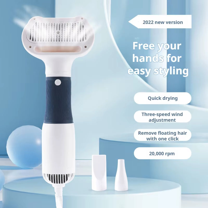 New Pet Blow Drying Comb Pet Hair Pulling Comb Pet Hair Dryer Large Wind Power Hair Removal Comb Electric Hot Air Comb