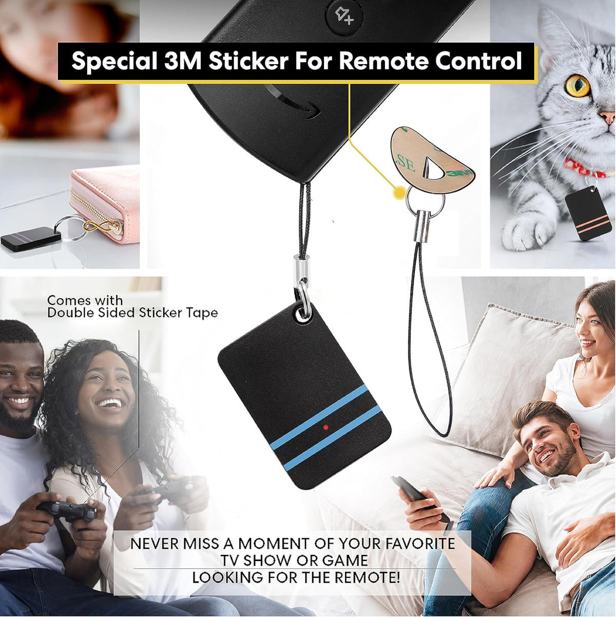 Key Finder and TV Remote Control Retriever - Trackers Locator, Keys, Purse - Key
