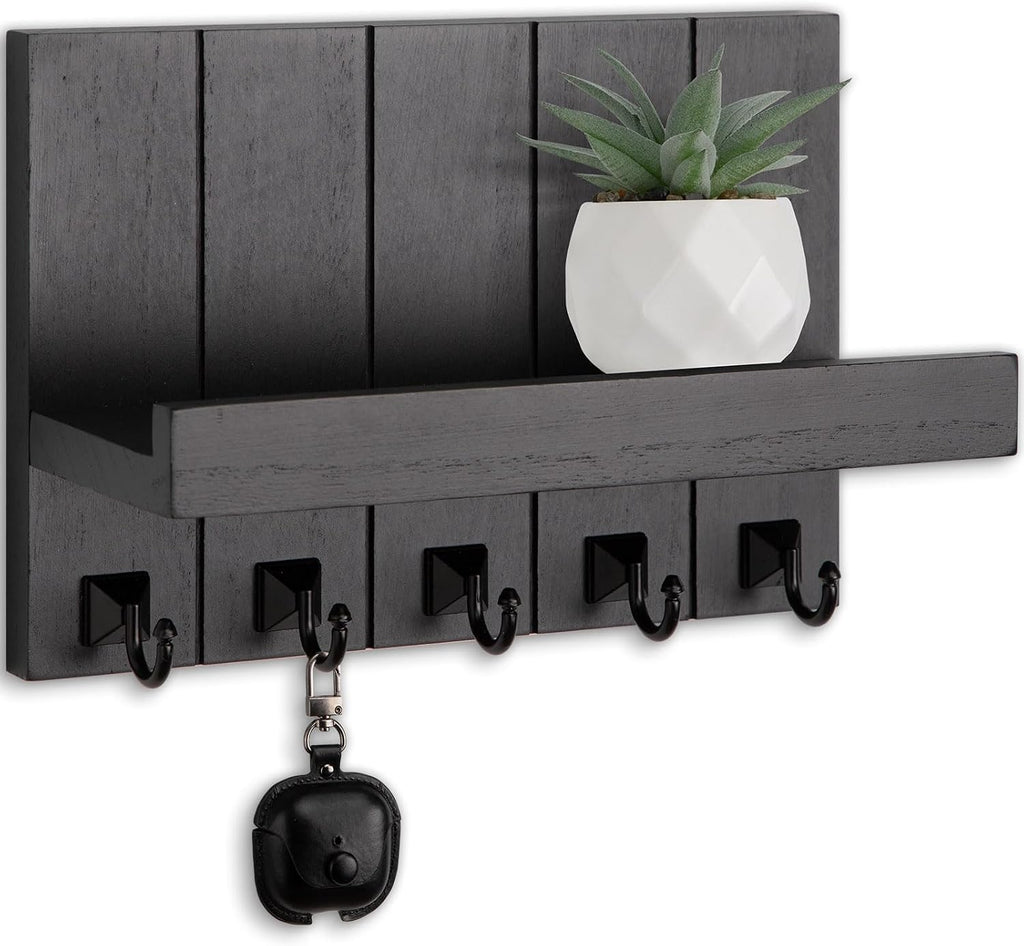 Key Holder for Wall, Decorative Key Holder with Shelf