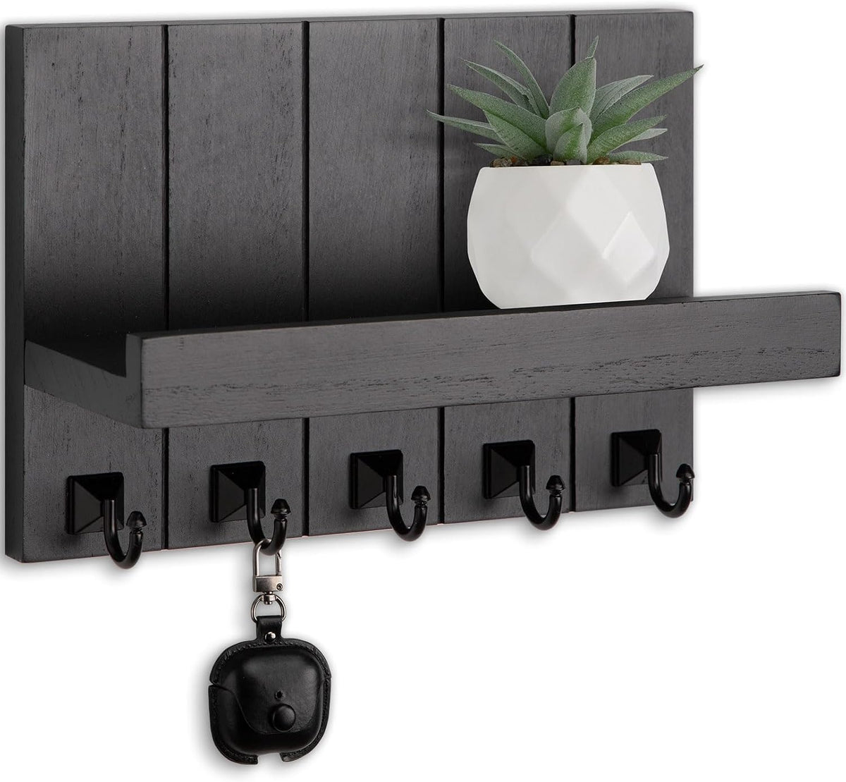Key Holder for Wall, Decorative Key Holder with Shelf