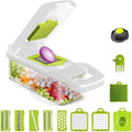 Stainless Steel Food Chopper, Small Vegetable Slicer, White