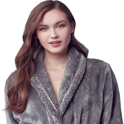 Women's Ultra Soft Plush Bathrobe - Elle Ere Peace