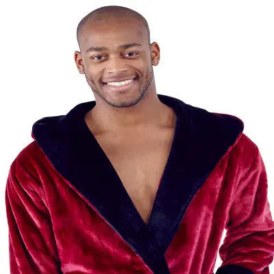 Men’s Robe with Hood - Elle Ere Peace