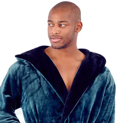 Men’s Robe with Hood - Elle Ere Peace