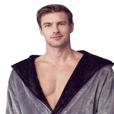 Men’s Robe with Hood - Elle Ere Peace