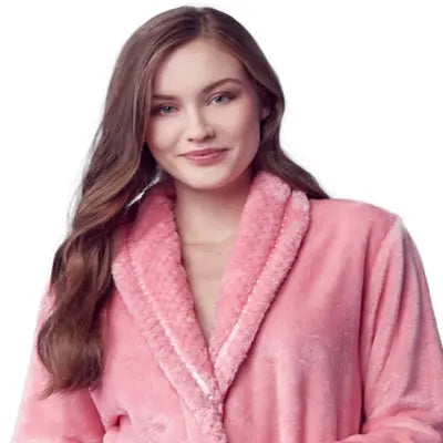 Women's Ultra Soft Plush Bathrobe - Elle Ere Peace