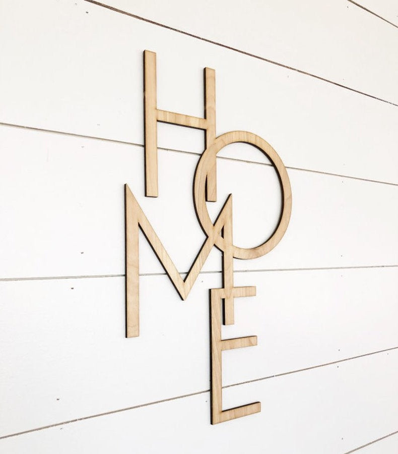 Home Wooden Wall Sign - Elle Ere Peace