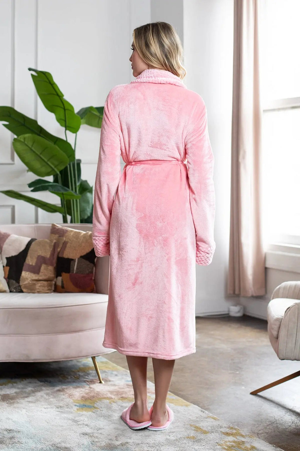 Women's Ultra Soft Plush Bathrobe - Elle Ere Peace