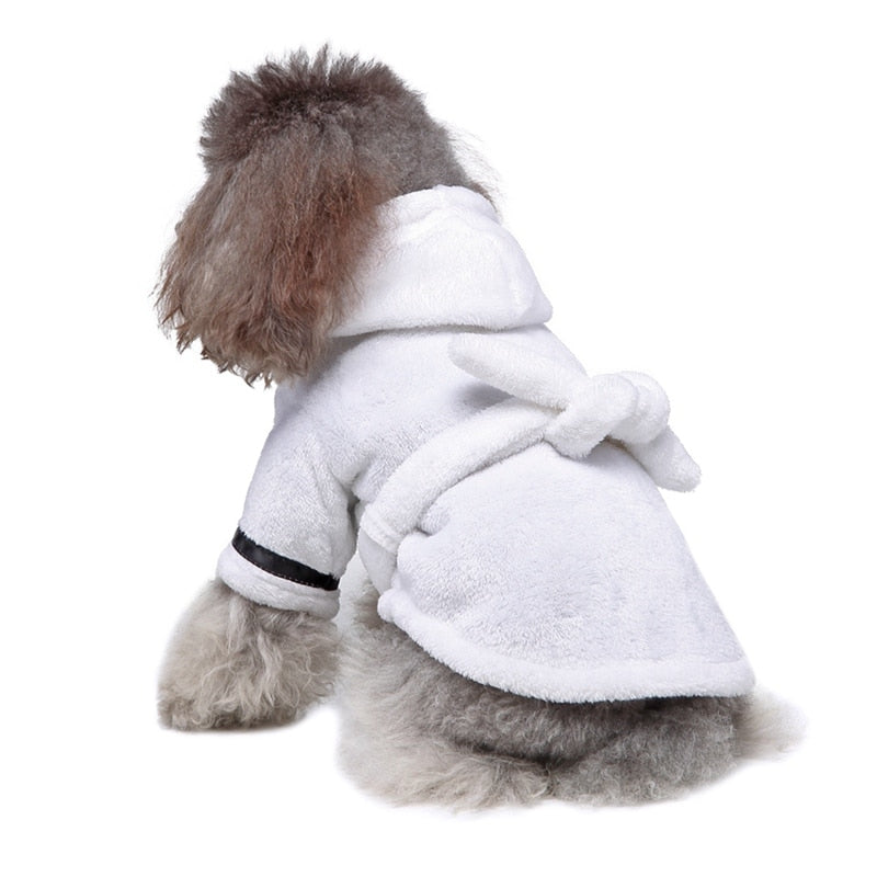 Luxury Soft Pet Dog Puppy Hooded Bathrobe - Elle Ere Peace