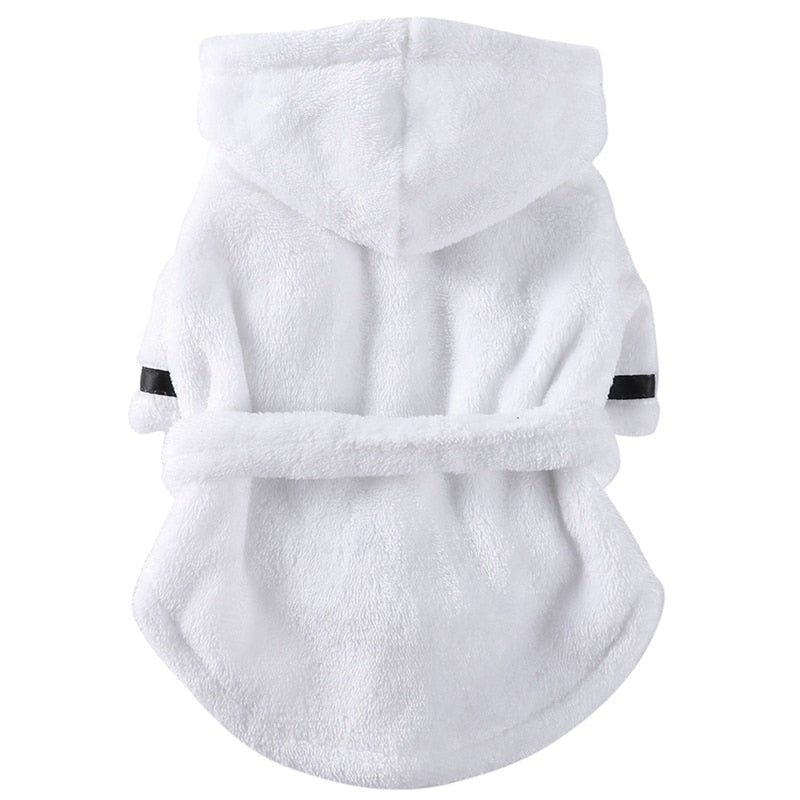Luxury Soft Pet Dog Puppy Hooded Bathrobe - Elle Ere Peace