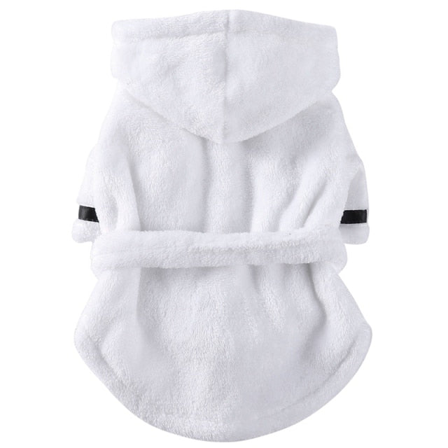 Luxury Soft Pet Dog Puppy Hooded Bathrobe - Elle Ere Peace